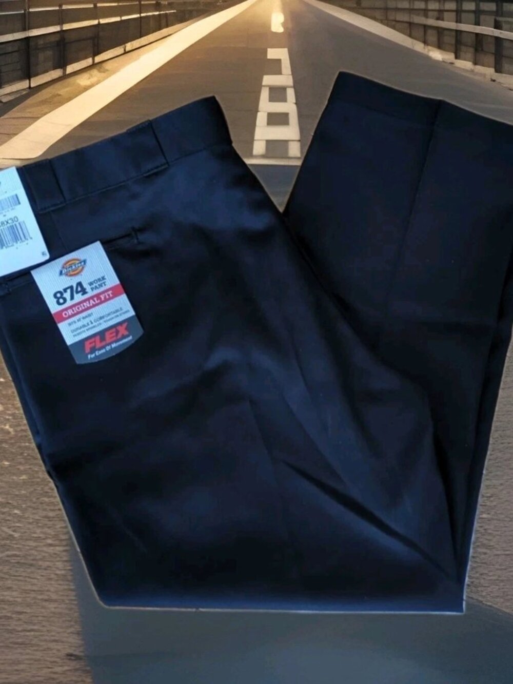 NWT - Dickies Men's 874 The Original Fit Flex Black Work Pants Size 48x30